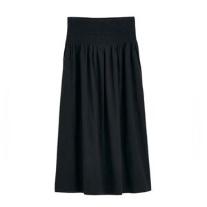 Madewell Black Midi Skirt